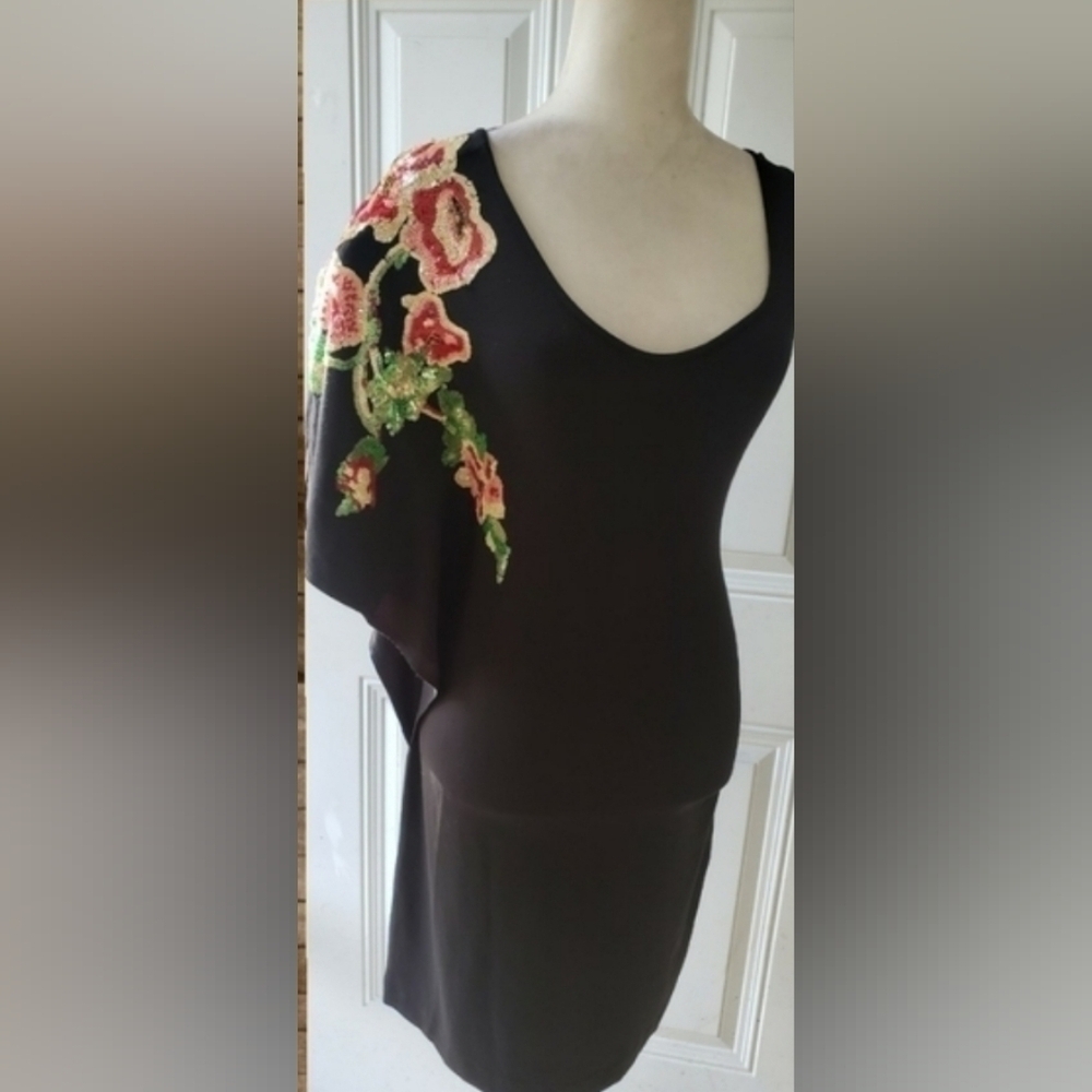 90's Vintage Cache dress LBD - Picture 5 of 6